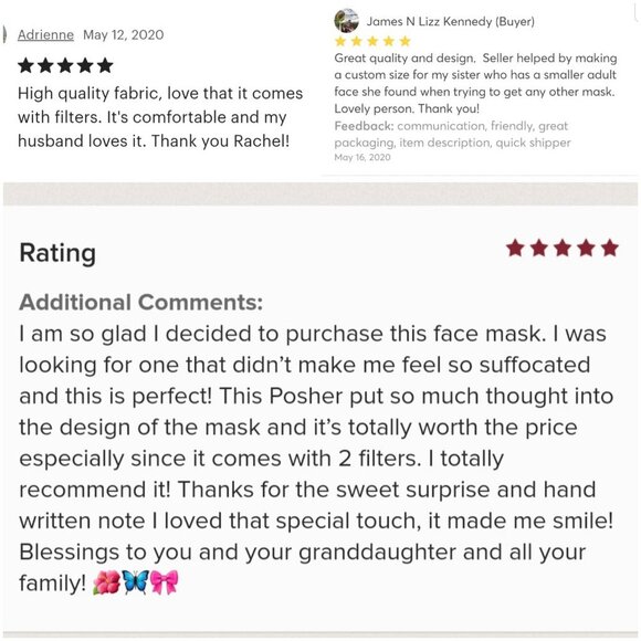 Cloth Face Mask - Silver/Copper Filters-Forest Grn - Picture 6 of 7